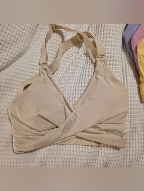 BuffBunny Candy Wrap Bra In Oatmilk- Size M